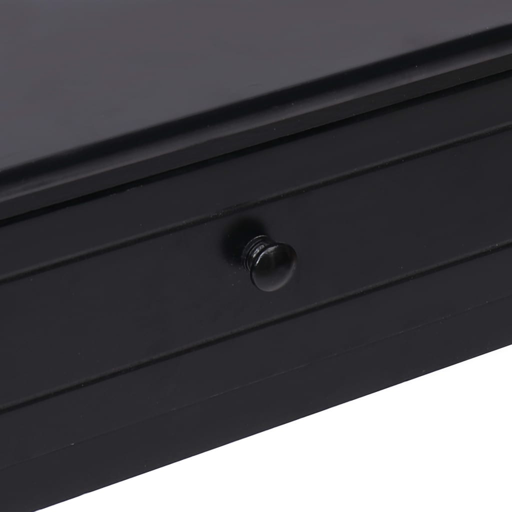 vidaXL Masă consolă, negru, 90 x 30 x 77 cm, lemn