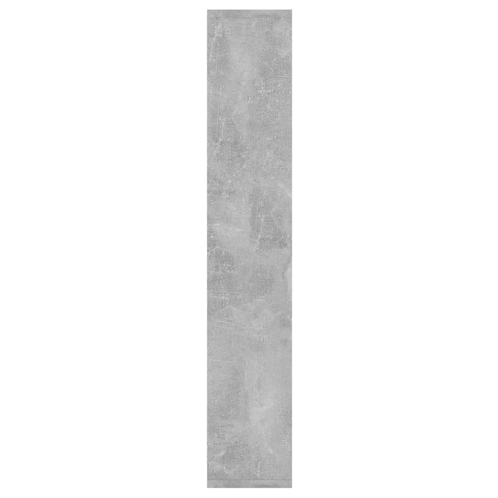 vidaXL Raft de perete, gri beton, 36x16x90 cm, PAL