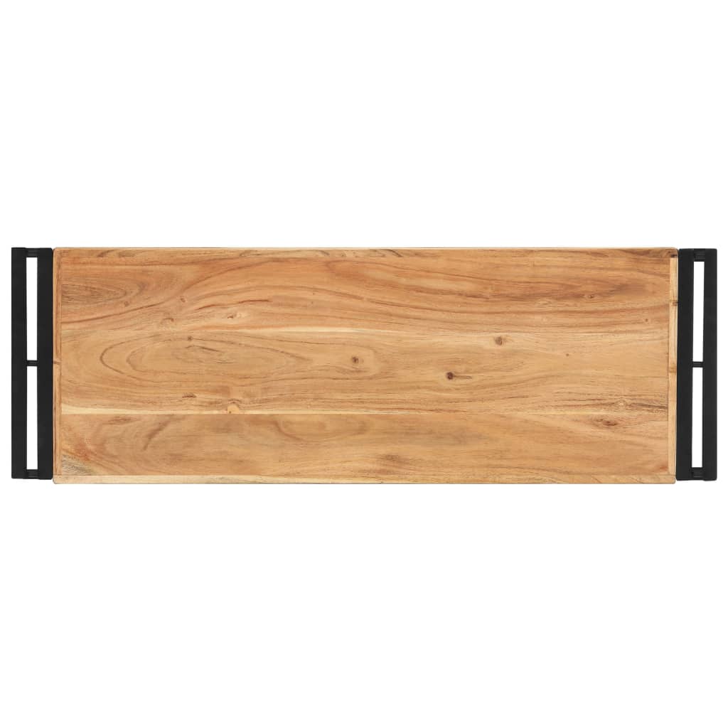 vidaXL Masă consolă, 90x30x75 cm, lemn masiv de acacia