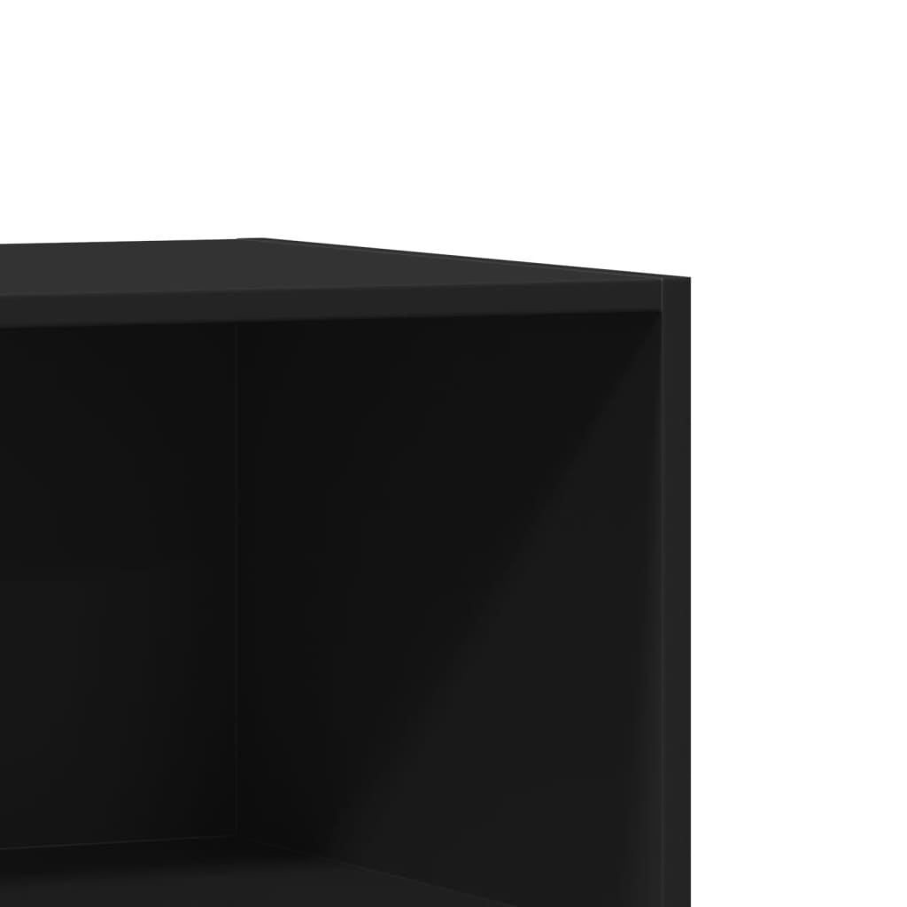 vidaXL Dulap, negru, 77x48x102 cm, lemn prelucrat