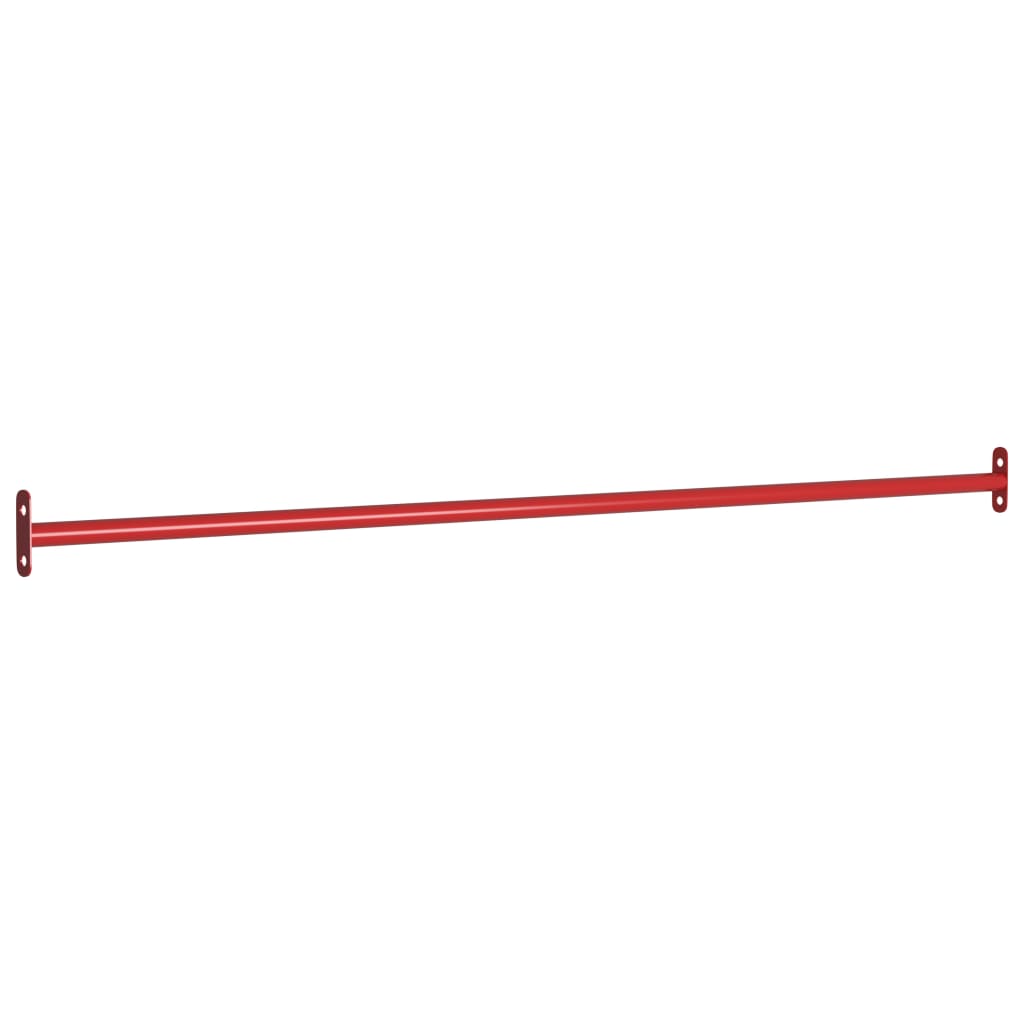 vidaXL Bare de rotire, 2 piese, roșu, 125 cm, oțel