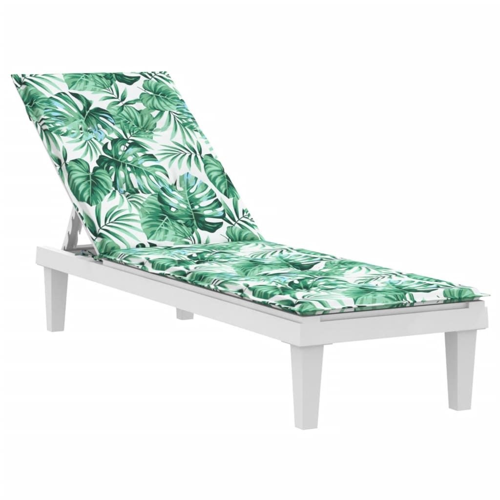 vidaXL Pernă scaun de terasă, model frunze, textil Oxford