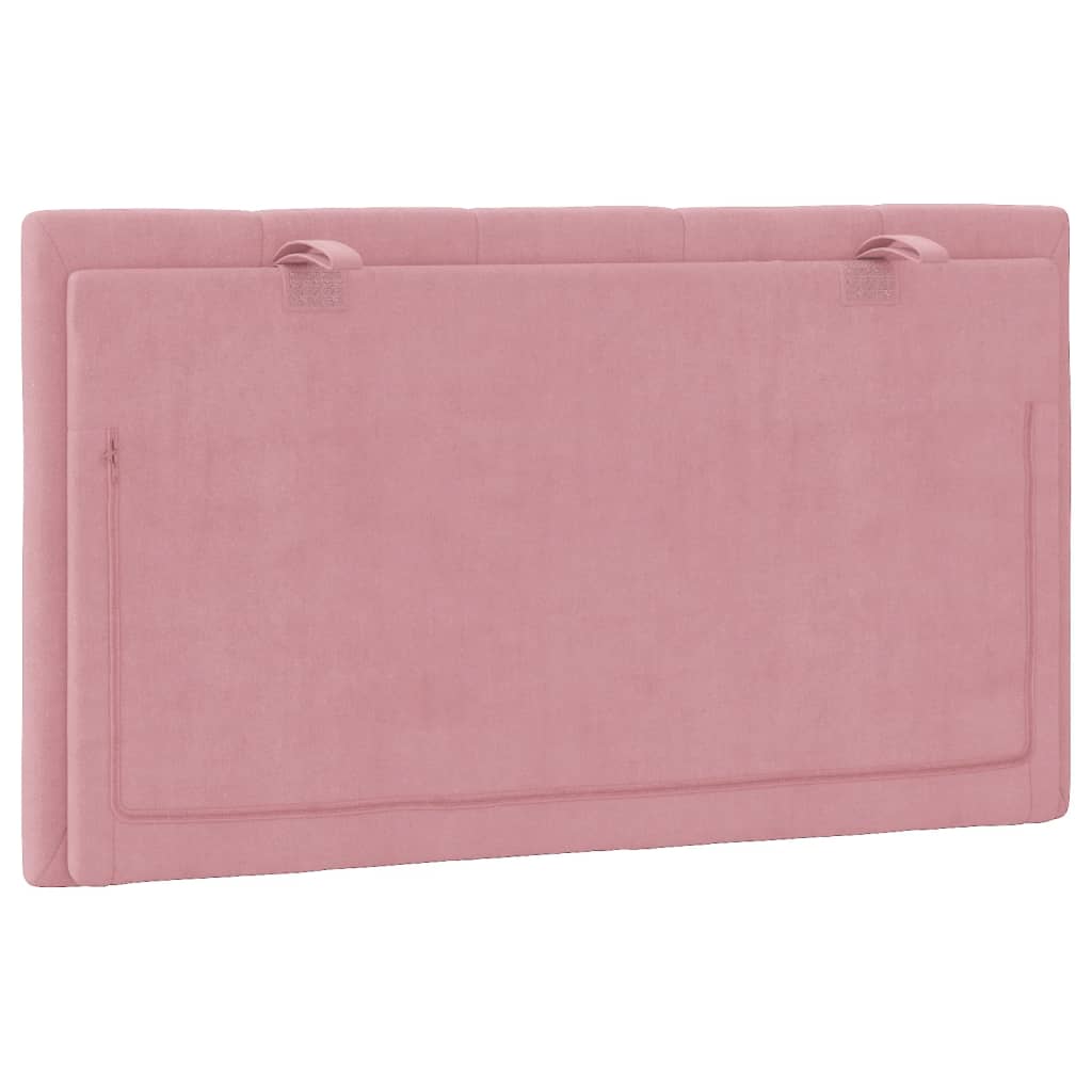 vidaXL Pernă tăblie de pat, roz, 80 cm, catifea