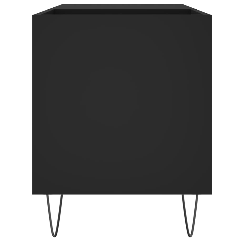 vidaXL Dulap pentru discuri, negru, 85x38x48 cm, lemn prelucrat
