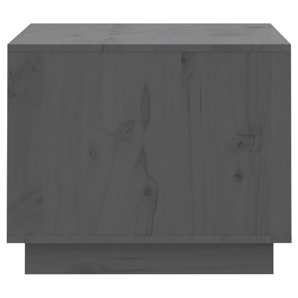 vidaXL Măsuță de cafea, gri, 120x50x40,5 cm, lemn masiv de pin