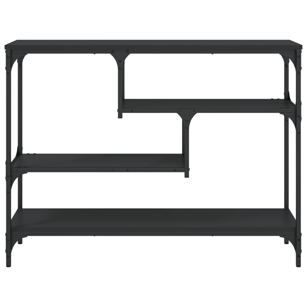 vidaXL Măsuță consolă, negru, 100x30x75 cm, lemn compozit