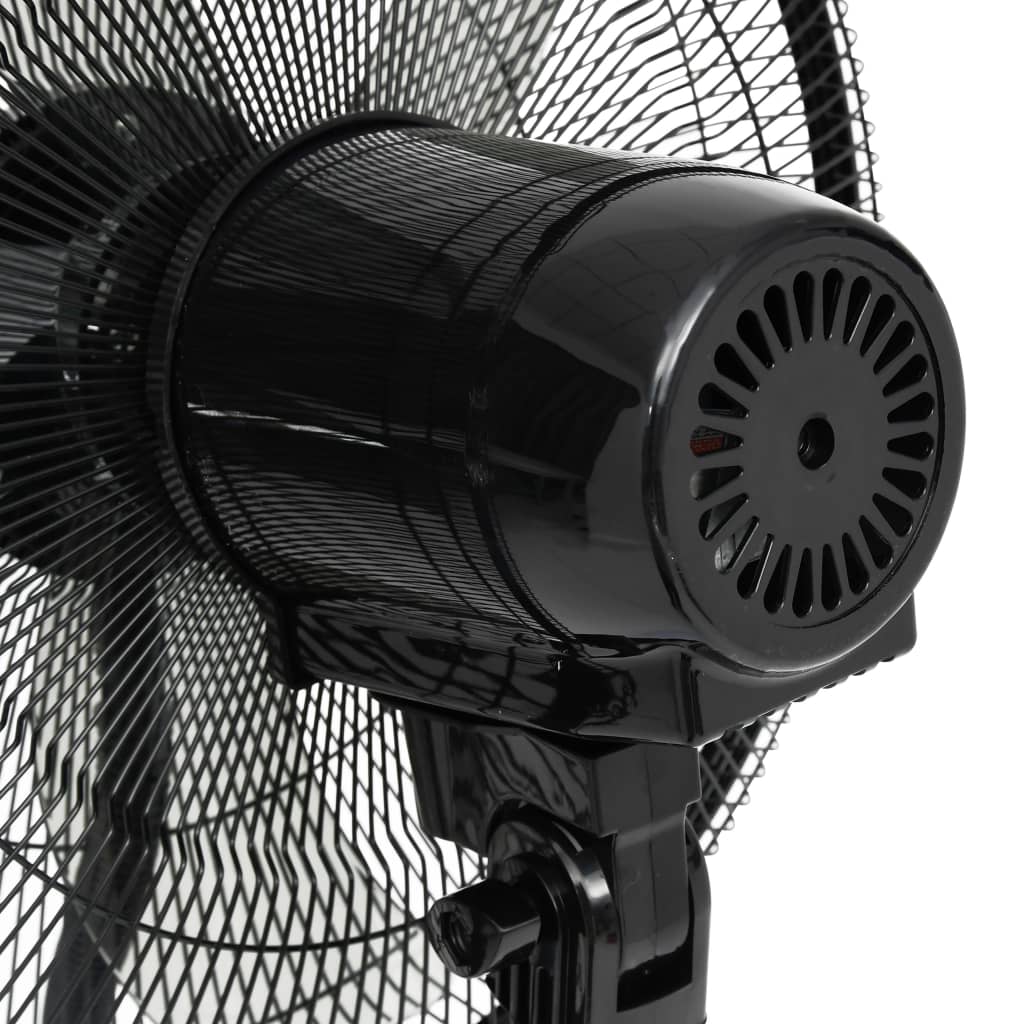 vidaXL Ventilator cu ceață, piedestal și telecomandă, negru