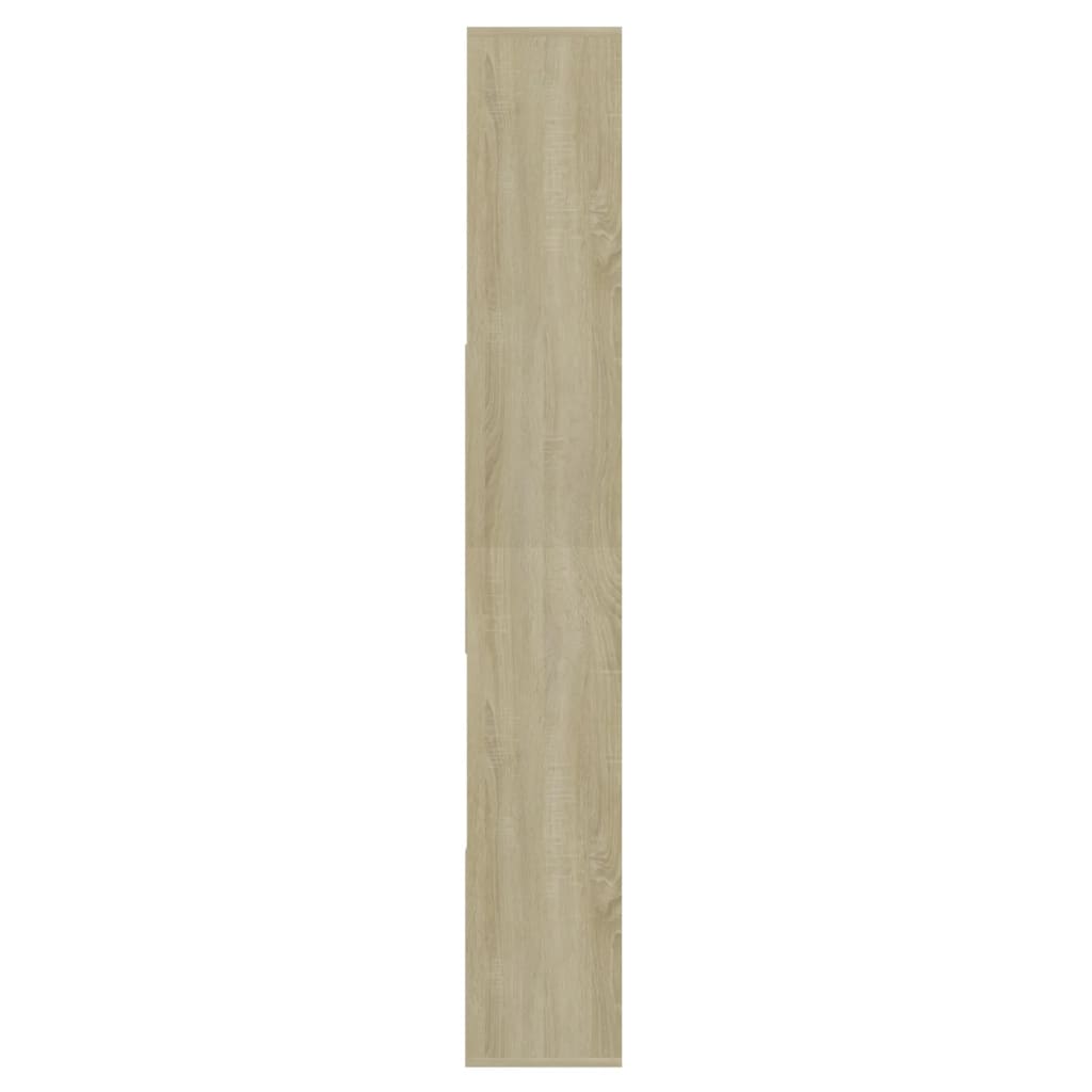 vidaXL Bibliotecă, alb și stejar sonoma, 67x24x161 cm, lemn prelucrat