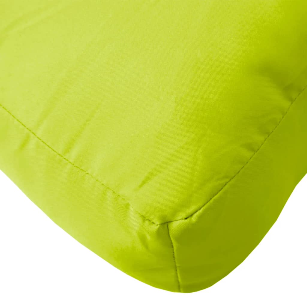 vidaXL Pernă de taburet din paleți, verde aprins, material textil