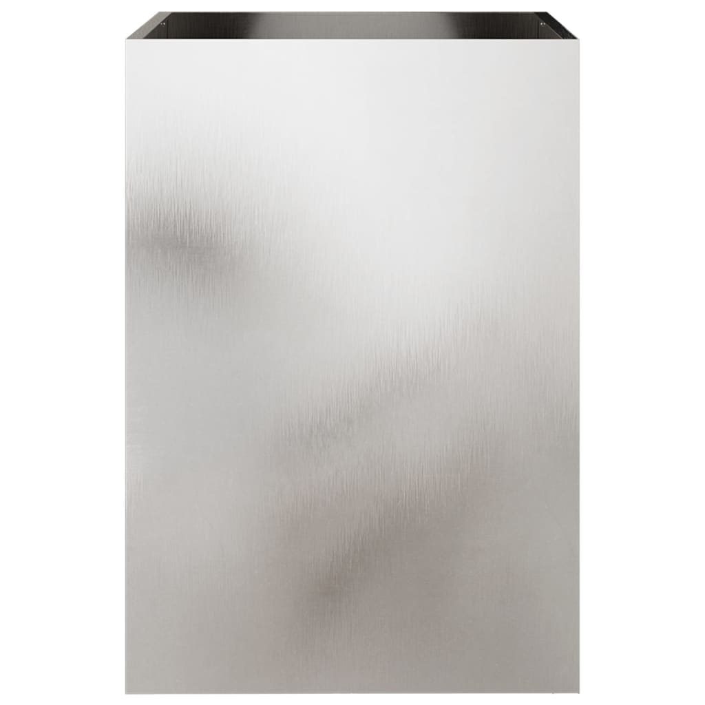 vidaXL Jardinieră, argintiu, 52x48x75 cm, oțel inoxidabil