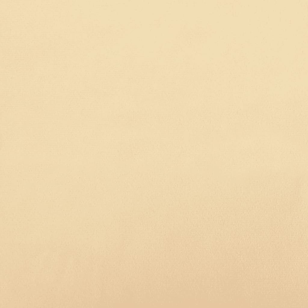 vidaXL Taburet, crem alb, 60x60x36 cm, catifea