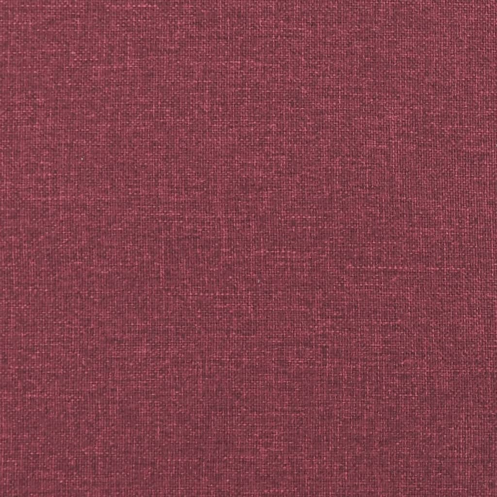 vidaXL Bancă, roșu vin, 100x75x76 cm, material textil