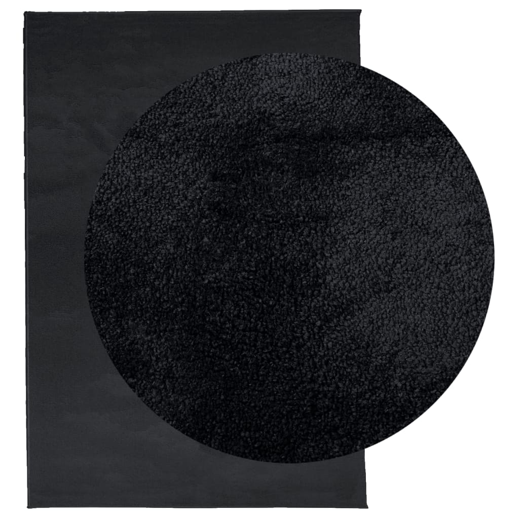 vidaXL Covor „OVIEDO”, fire scurte, negru, 300x400 cm