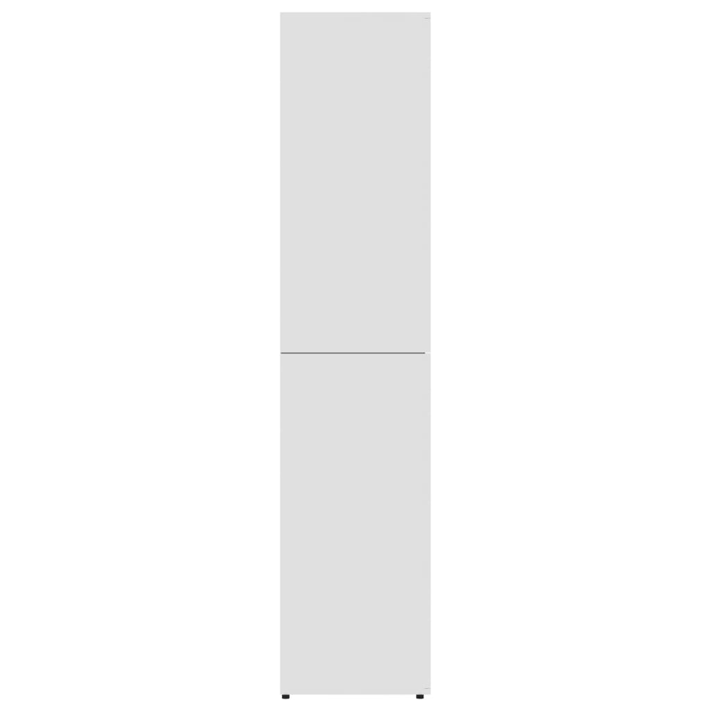 vidaXL Pantofar, alb, 80 x 39 x 178 cm, PAL