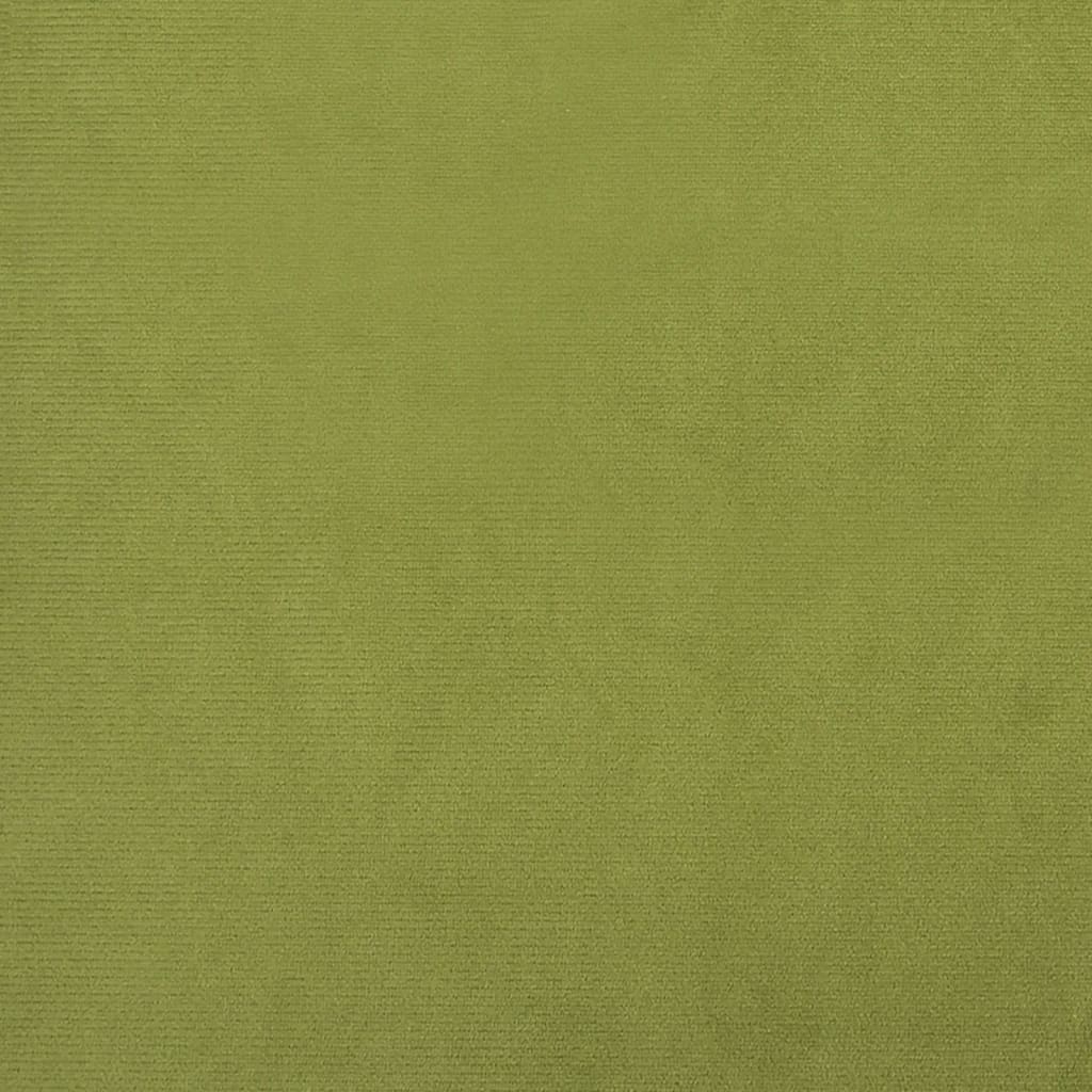 vidaXL Scaune de bucătărie, 6 buc., verde deschis, catifea