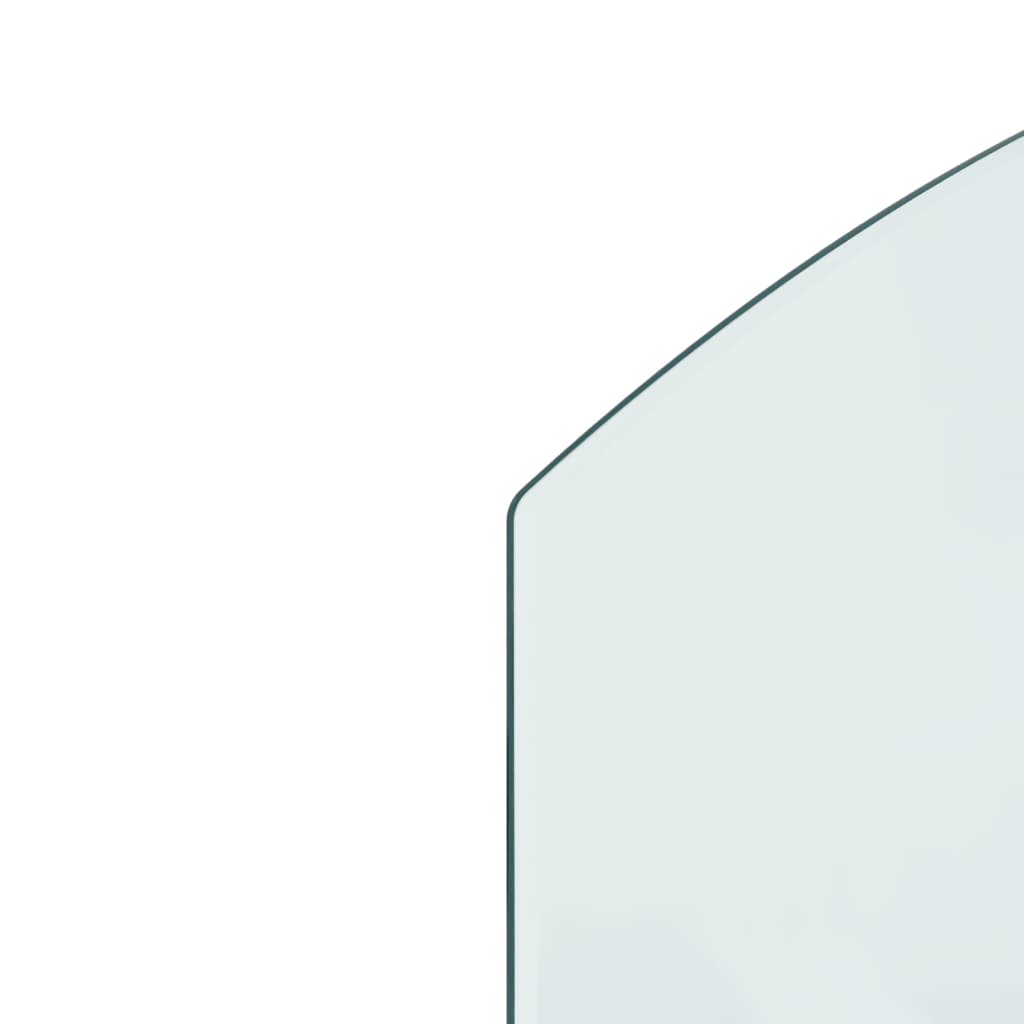 vidaXL Placă de sticlă pentru șemineu, 80x50 cm