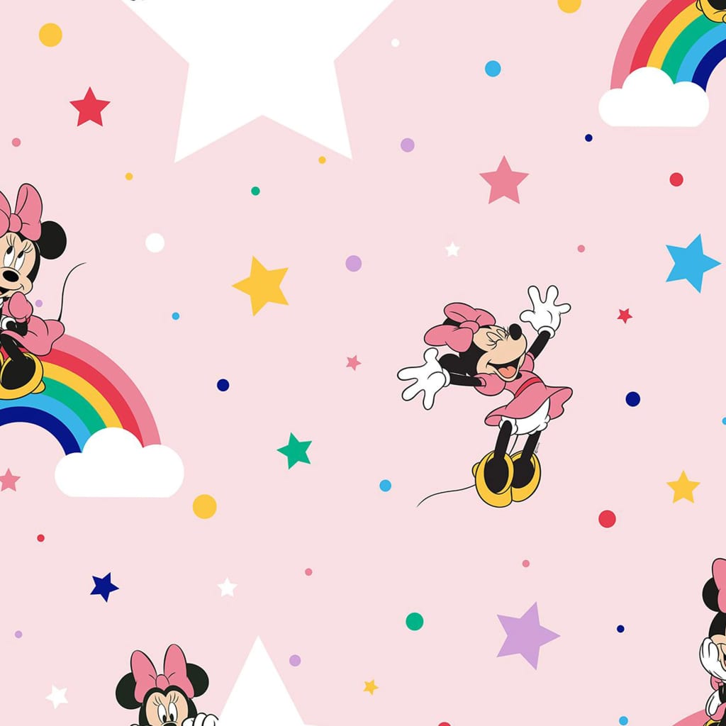 Noordwand Tapet „Kids @ Home Rainbow Minnie”, roz