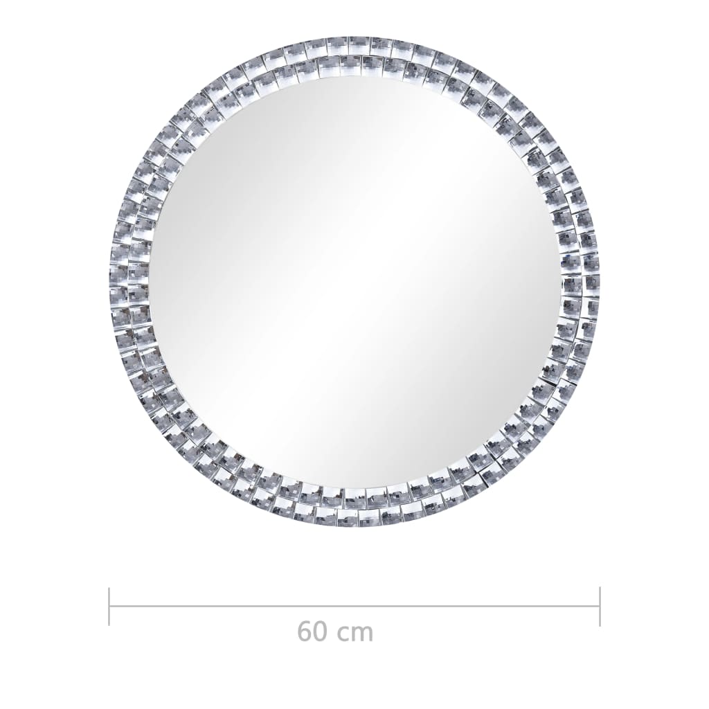 vidaXL Oglindă de perete, 60 cm, sticlă securizată