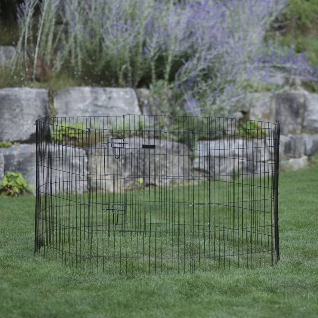 442037 Kerbl Outdoor Pet Enclosure with Door Silver