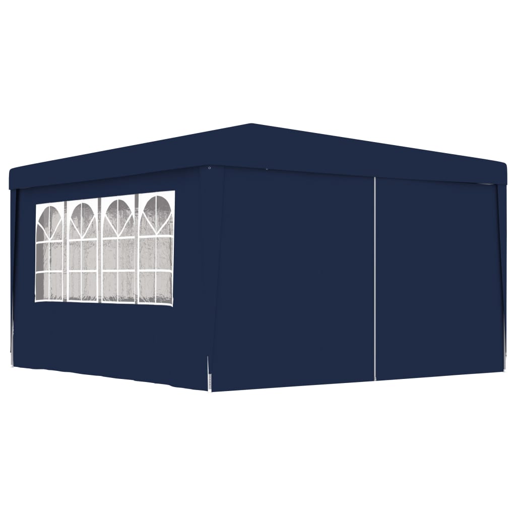 vidaXL Cort de petrecere profesional cu pereți albastru 4x4 m 90 g/m²