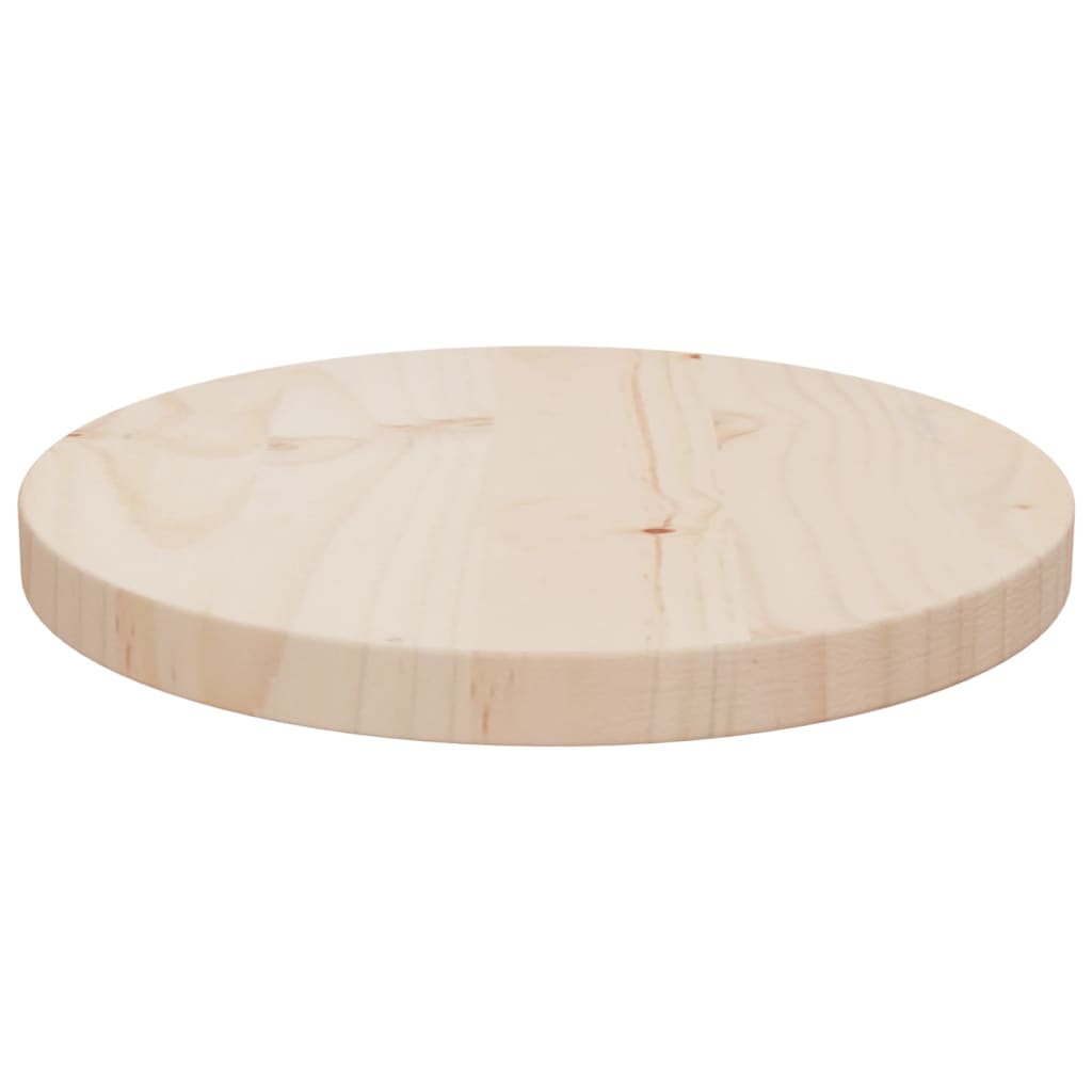 vidaXL Blat de masă, Ø30x2,5 cm, lemn masiv de pin