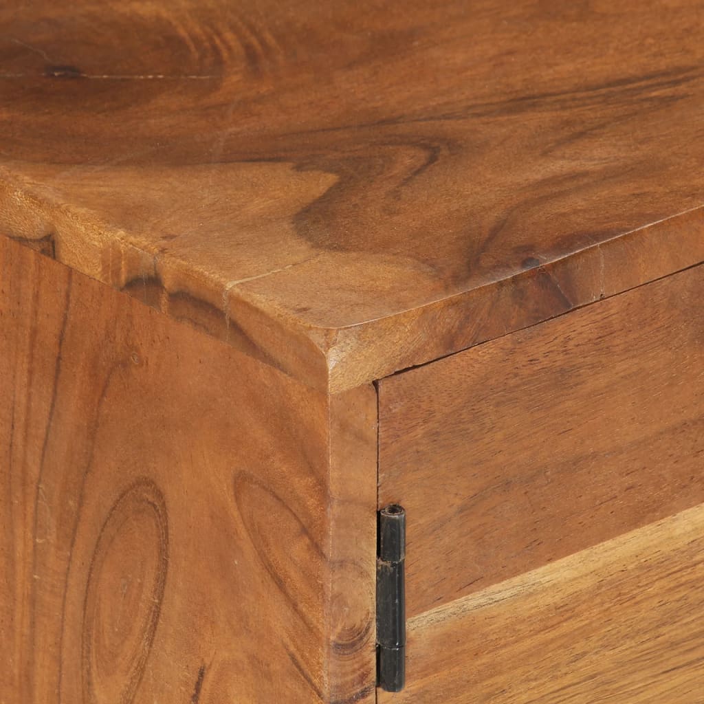 vidaXL Comodă TV, lemn masiv acacia cu finisaj tip miere, 140x30x40 cm