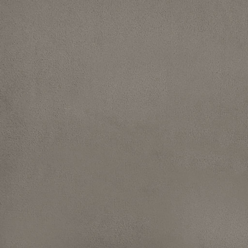 vidaXL Fotoliu canapea, gri deschis, 60 cm, catifea