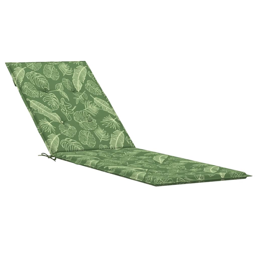 vidaXL Pernă scaun de terasă, model frunze, textil Oxford