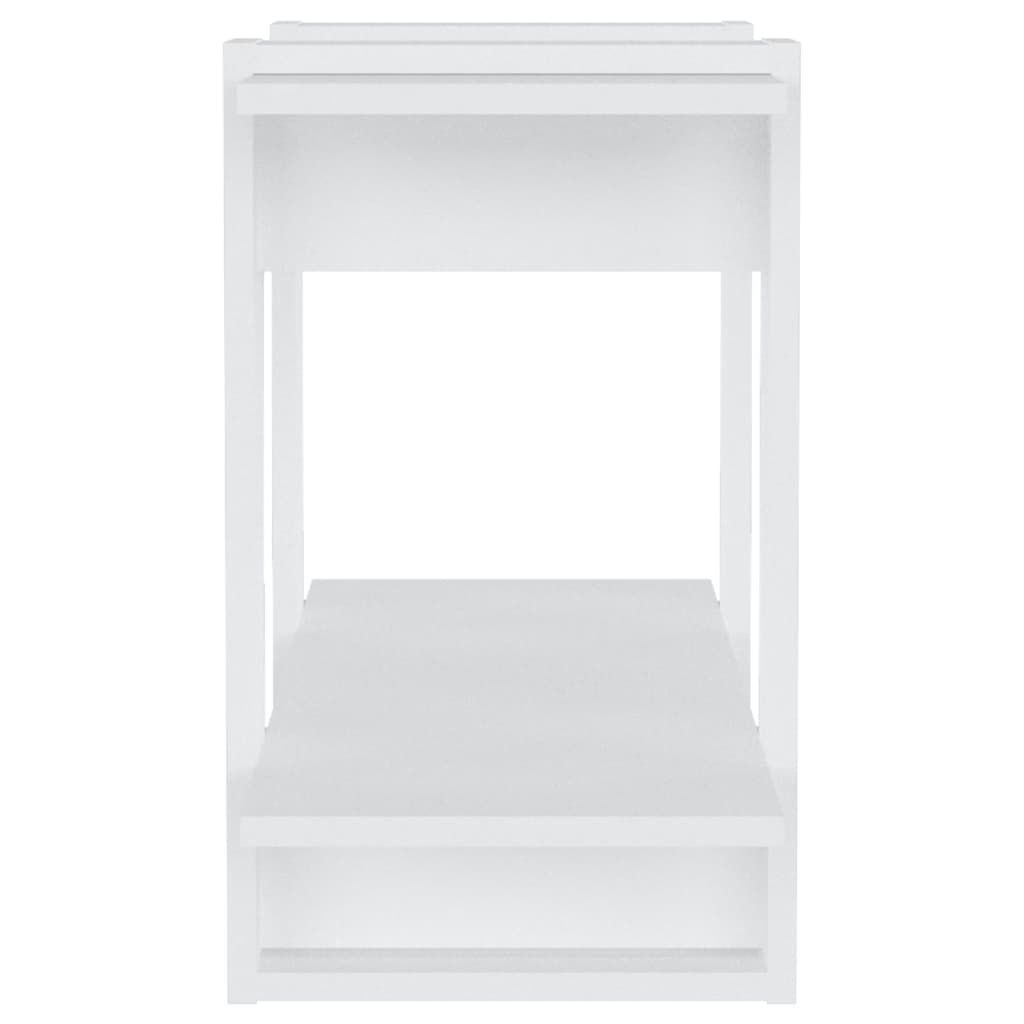 vidaXL Bibliotecă/Separator cameră, alb extralucios, 80x30x51 cm