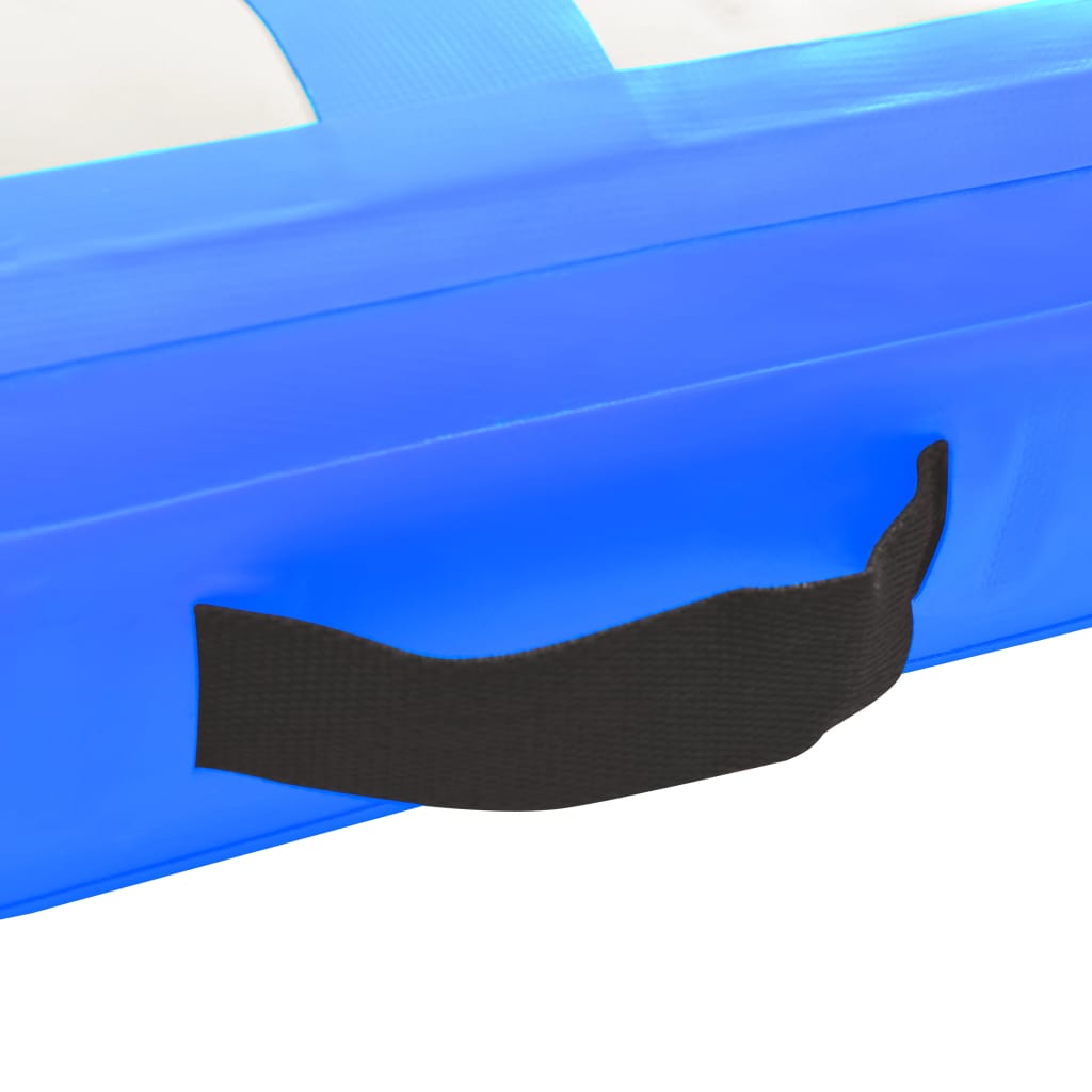 vidaXL Saltea gimnastică gonflabilă cu pompă albastru 60x100x10 cm PVC