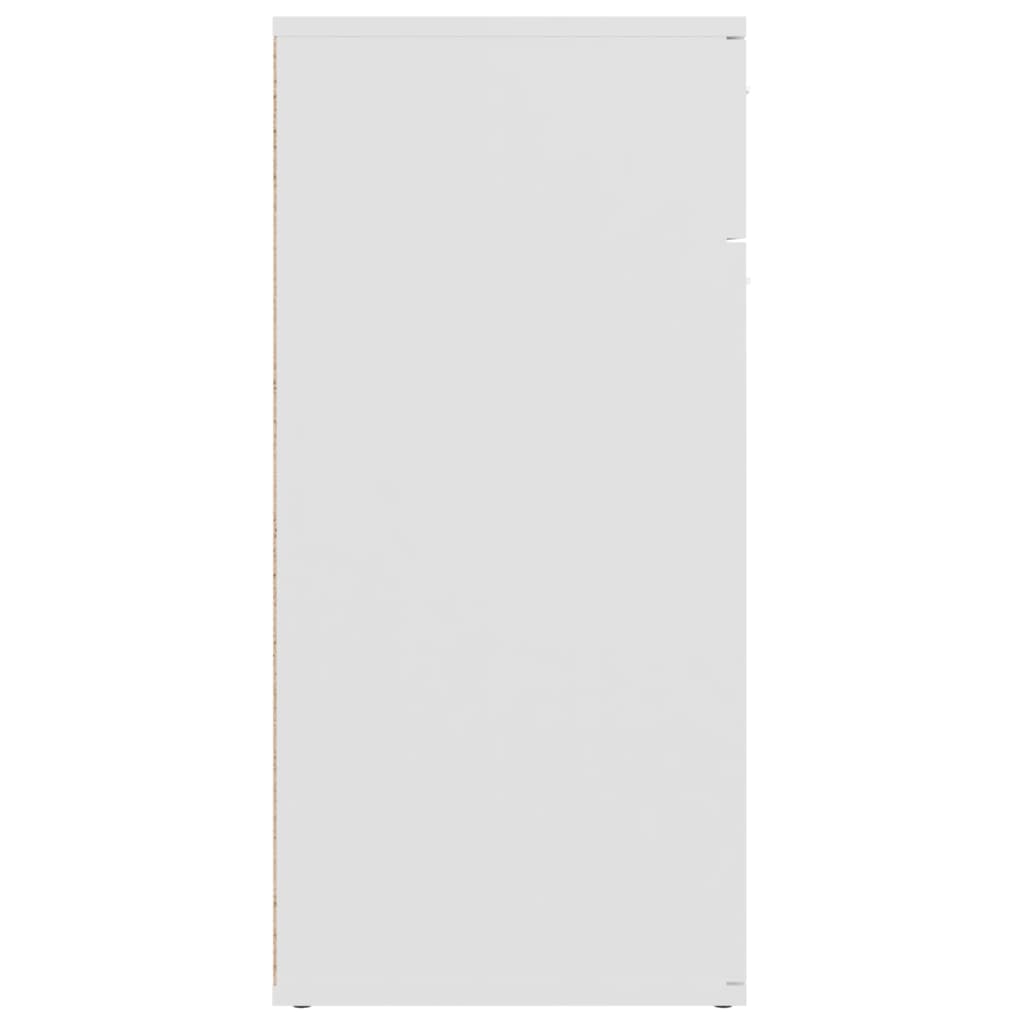 vidaXL Servantă, alb, 80x36x75 cm, lemn prelucrat