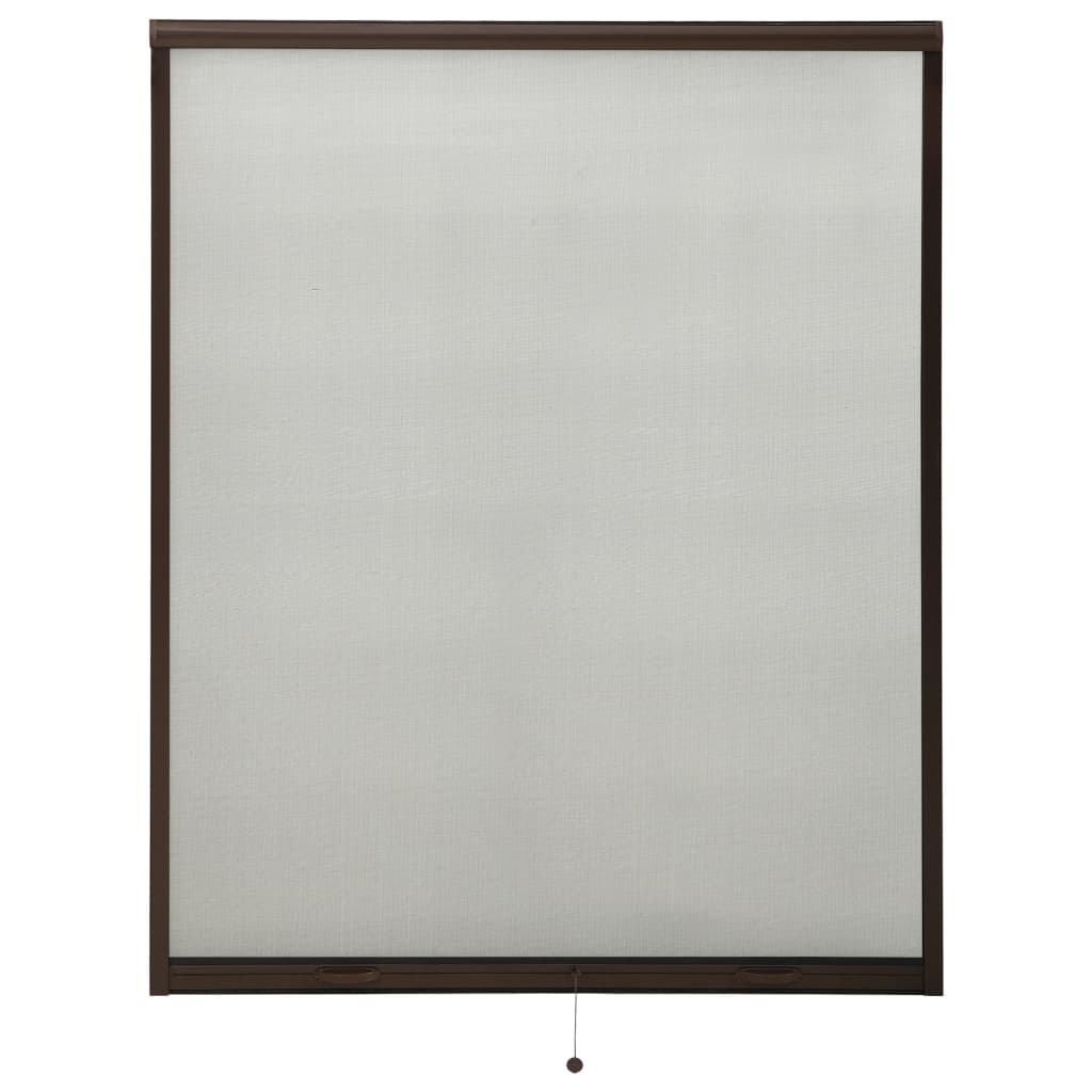 vidaXL Plasă insecte pentru ferestre tip rulou, maro, 150x170 cm