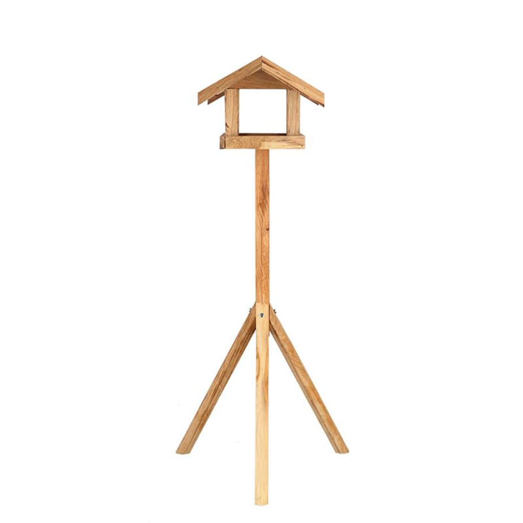Esschert Design Masă pentru păsări cu acoperiș dreptunghiular, oțel