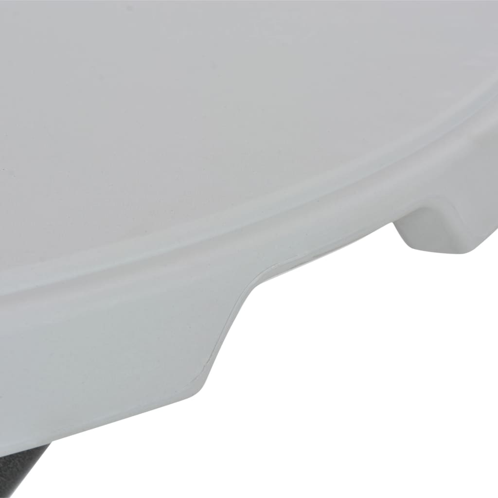 vidaXL Masă de bar pliabilă, alb, 80 x 110 cm, HDPE