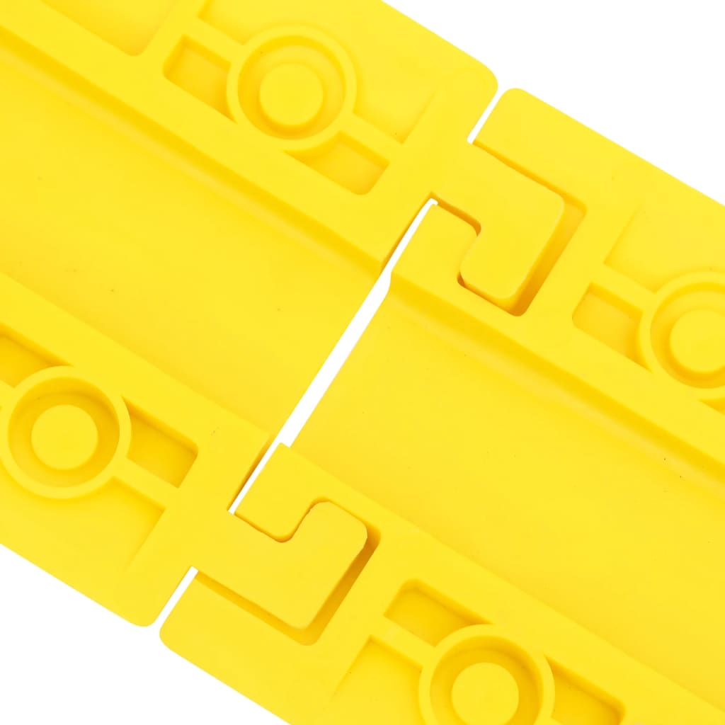 vidaXL Rampe de protecție pentru cabluri, 4 buc., galben, 98,5 cm
