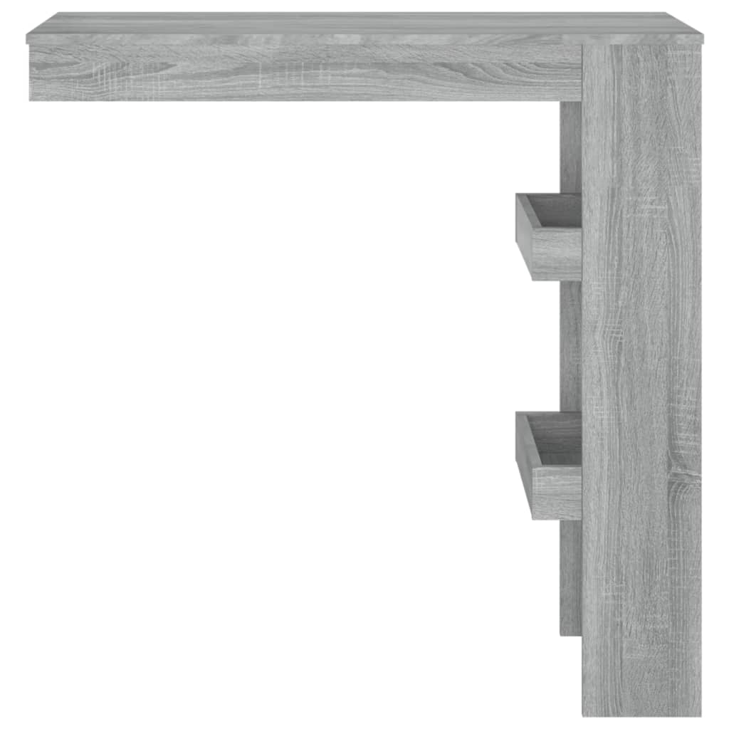 vidaXL Masă bar de perete gri sonoma 102x45x103,5 cm lemn compozit