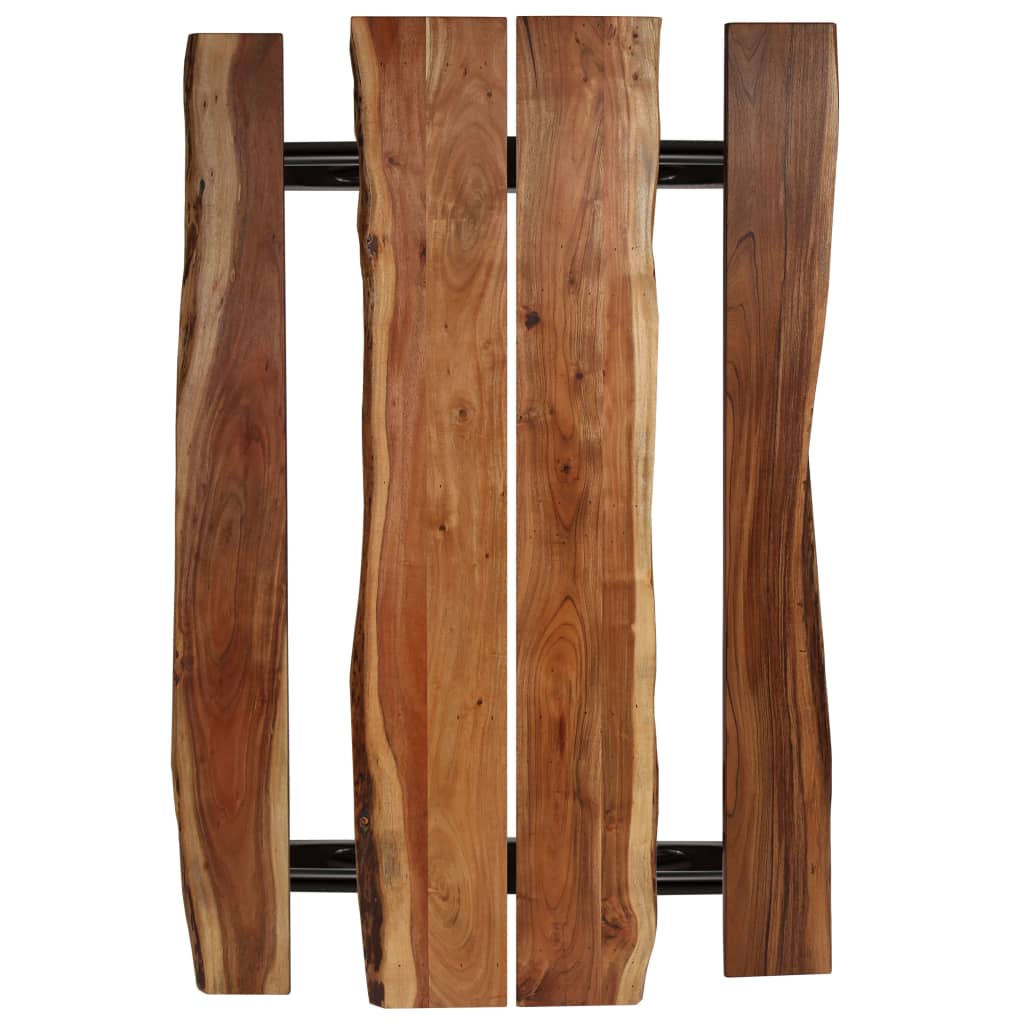 vidaXL Masă de bar cu bănci, 180x50x107 cm, lemn masiv acacia