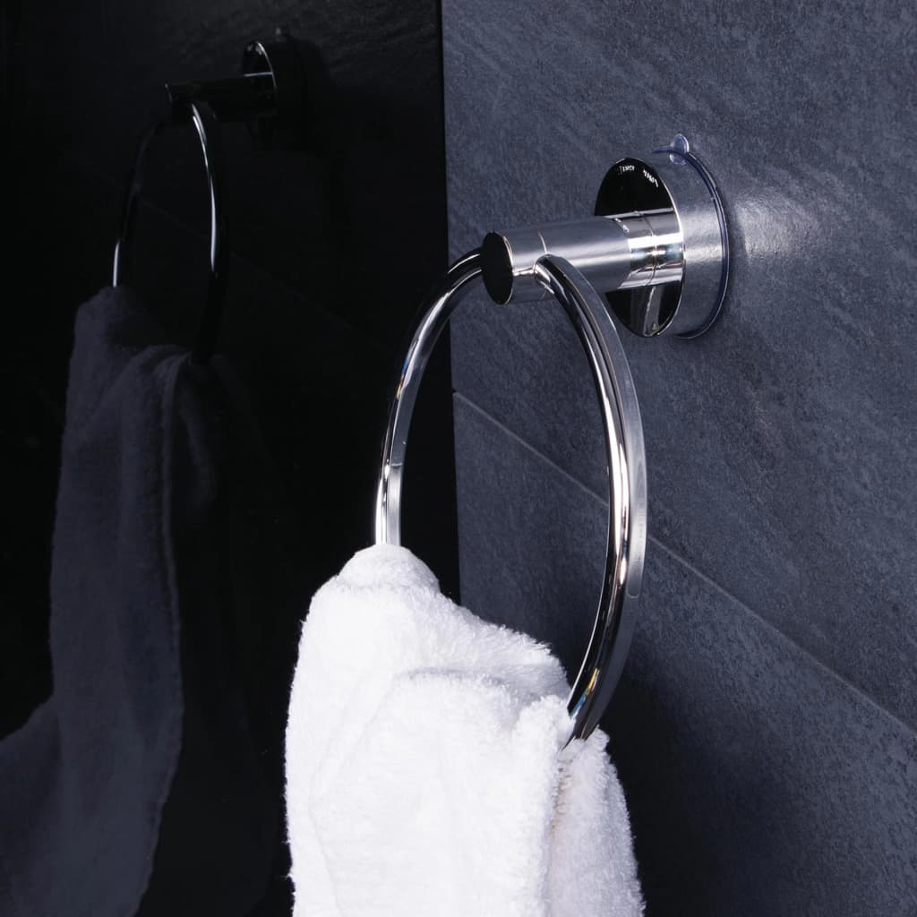 433704 RIDDER Suction Towel Ring 7,2x18,5x21 cm Chrome