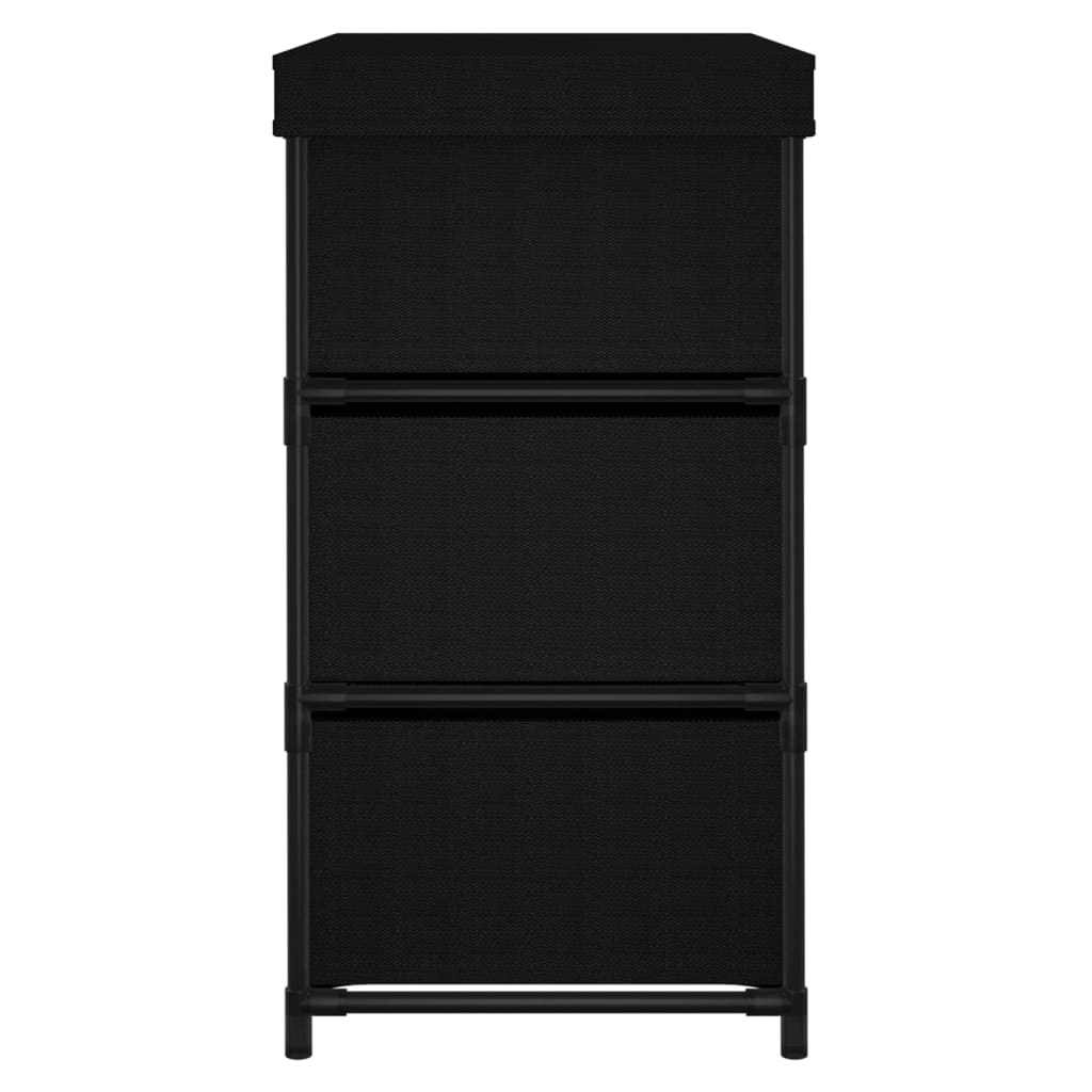 vidaXL Dulap depozitare cu 6 sertare, negru, 55x29x55 cm, oțel
