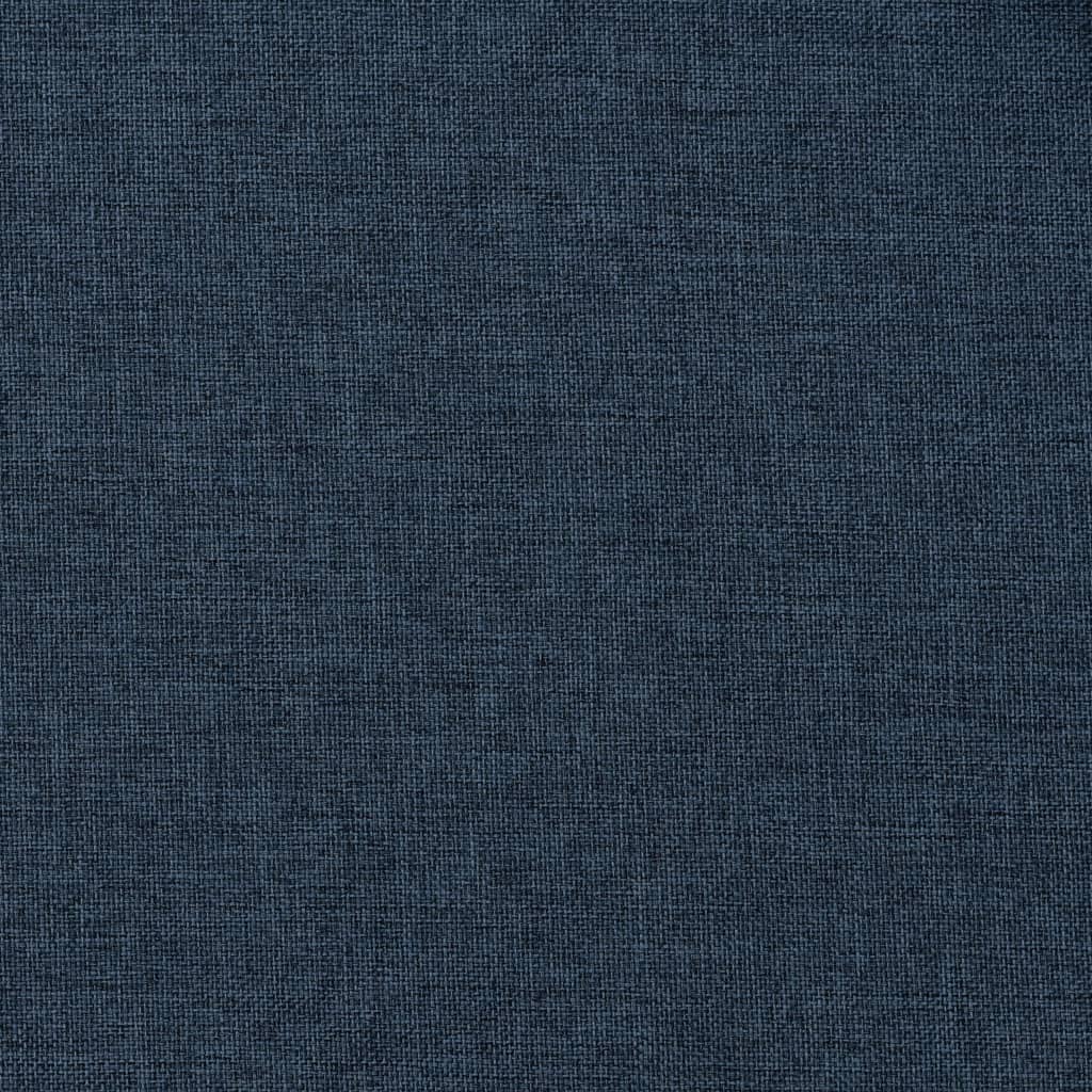 vidaXL Draperii opace aspect in, cârlige, 2 buc., albastru, 140x245 cm