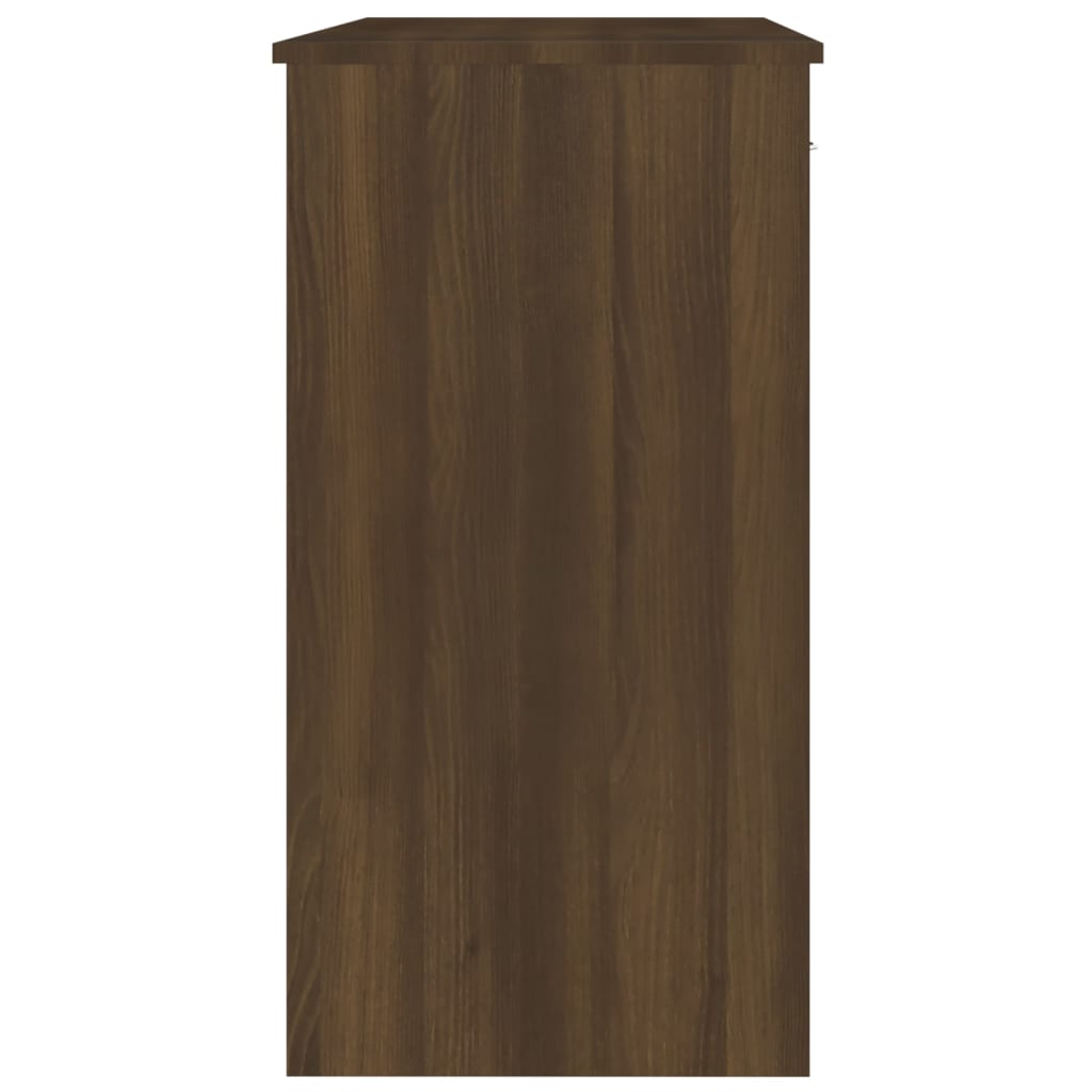 vidaXL Birou, stejar maro, 80x40x75 cm, lemn prelucrat