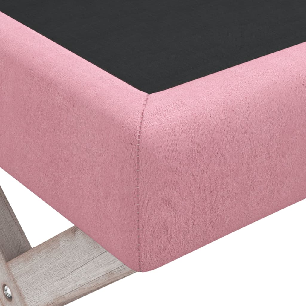 vidaXL Taburet de depozitare, roz, 45x45x49 cm, catifea