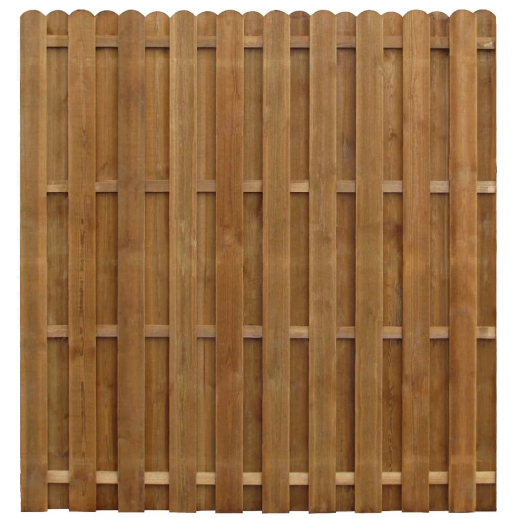 vidaXL Panou gard cu șipci alternative, 170x170 cm, lemn de pin tratat