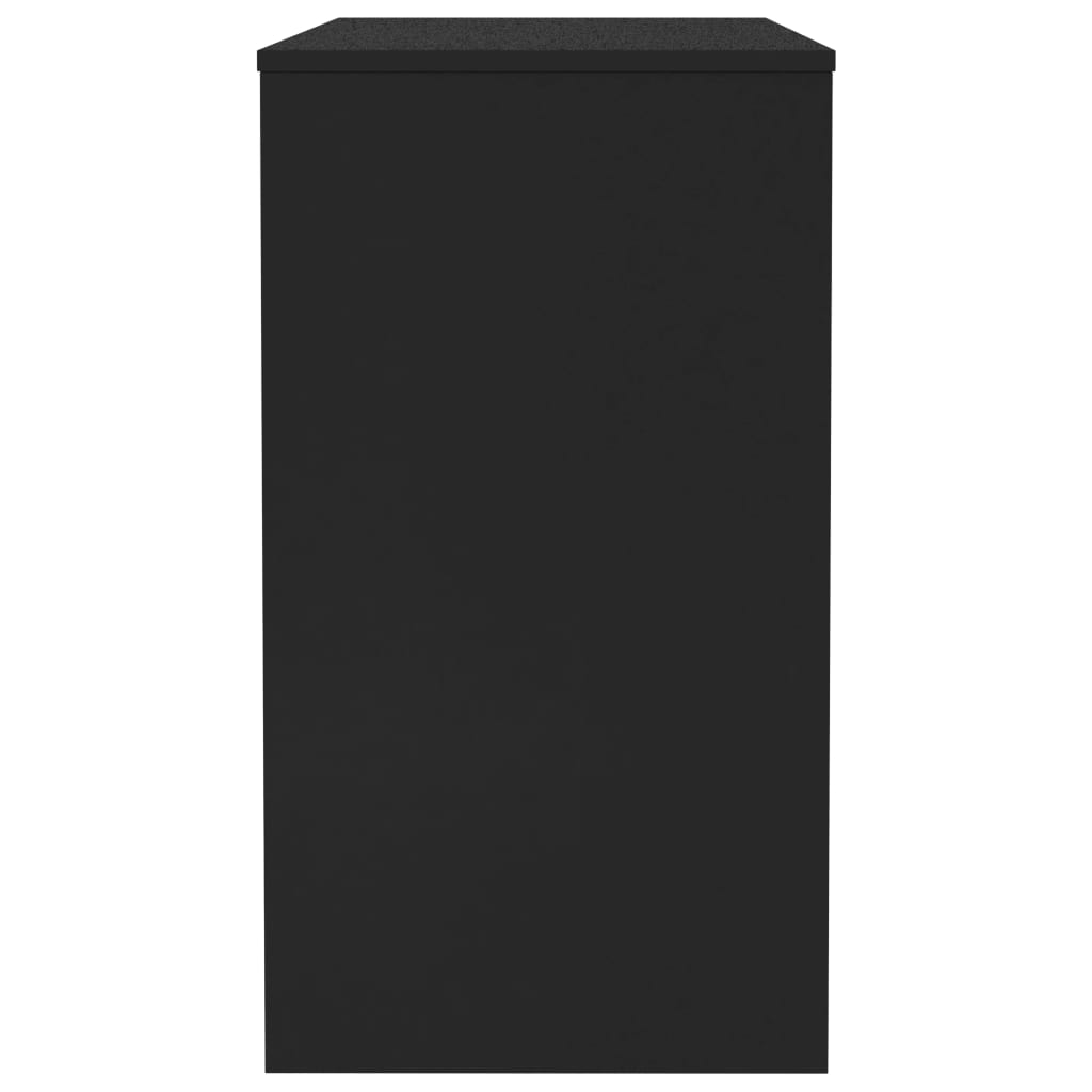 vidaXL Birou, negru, 90x40x72 cm, lemn prelucrat
