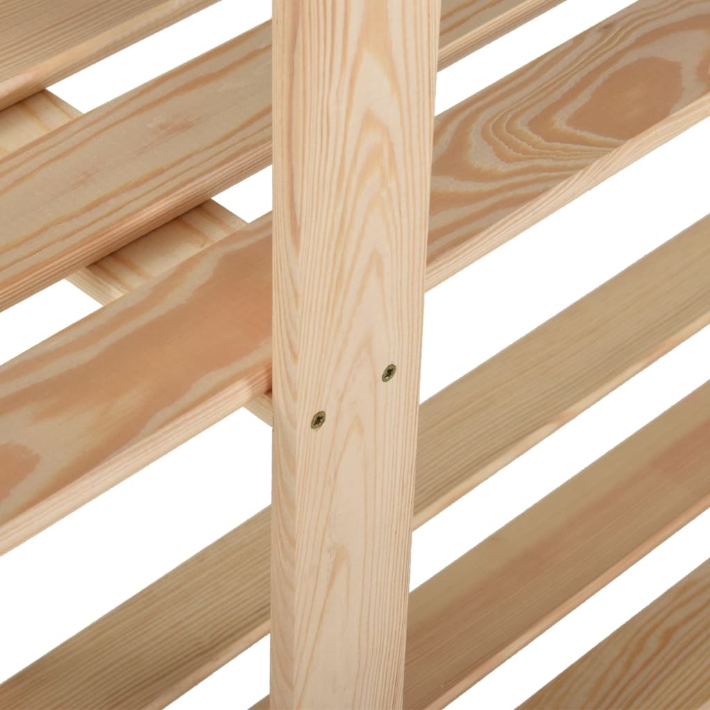 vidaXL Raft depozitare 5 niveluri, 170x28,5x170 cm, lemn de pin masiv