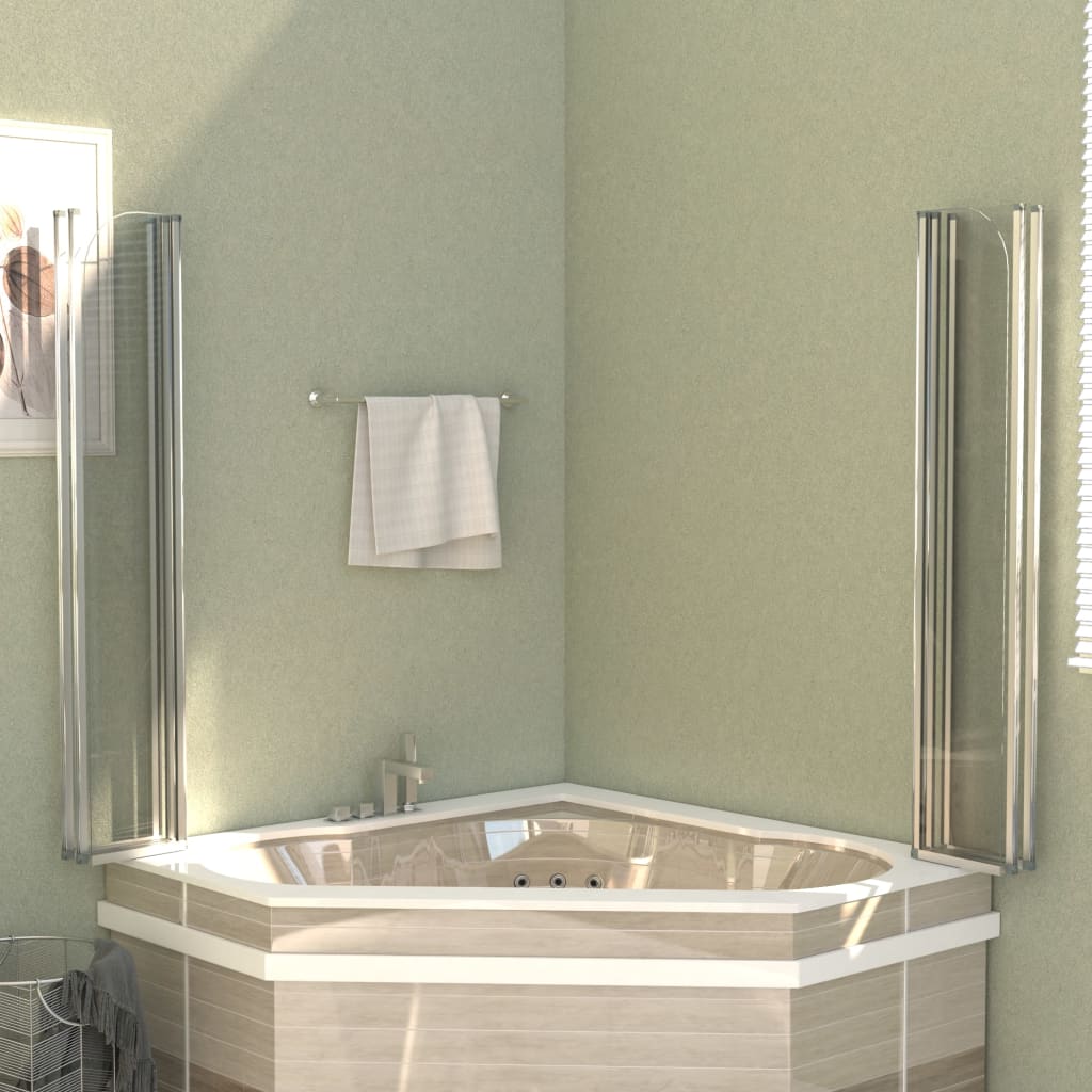 vidaXL Cabină de baie, 120 x 140 cm, sticlă securizată, transparent