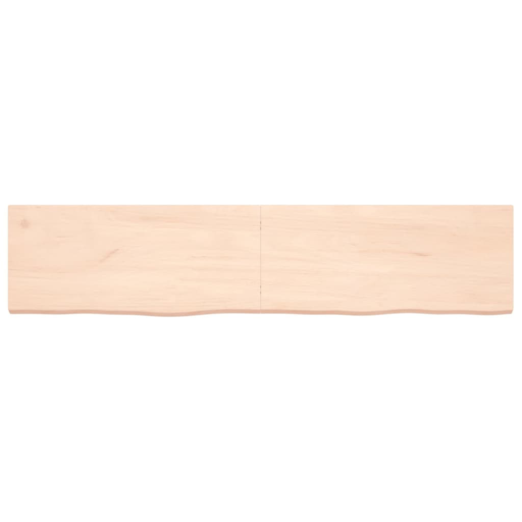 vidaXL Blat de baie, 180x40x(2-4) cm, lemn masiv netratat
