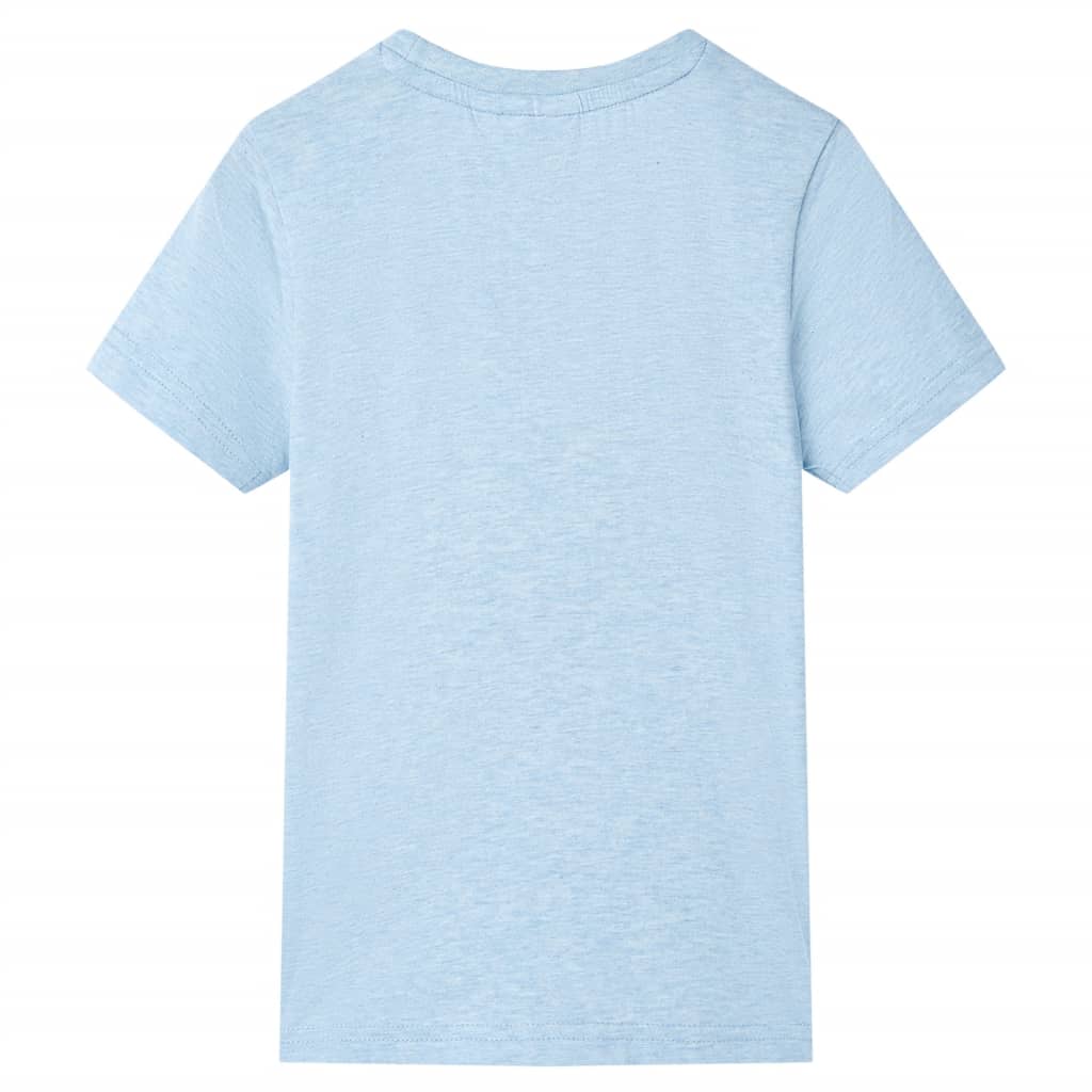 Tricou pentru copii, albastru deschis melanj, 92