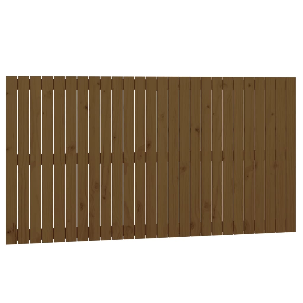 vidaXL Tăblie de pat pentru perete, maro miere, 166x3x90 cm, lemn pin