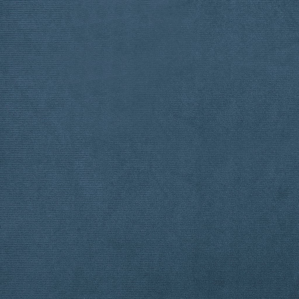 vidaXL Fotoliu tip cuvă, albastru închis, catifea